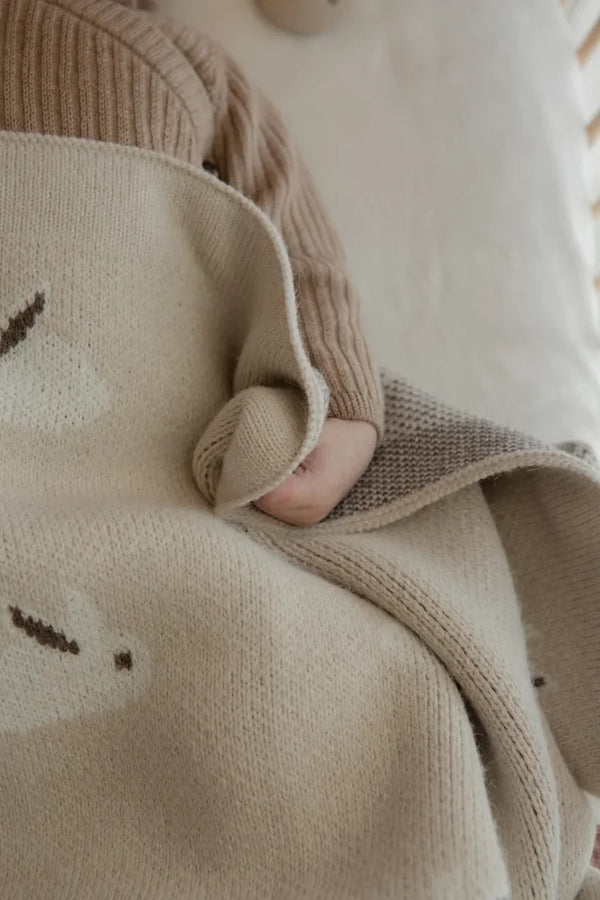 Cozy Rabbit Blanket - Beige