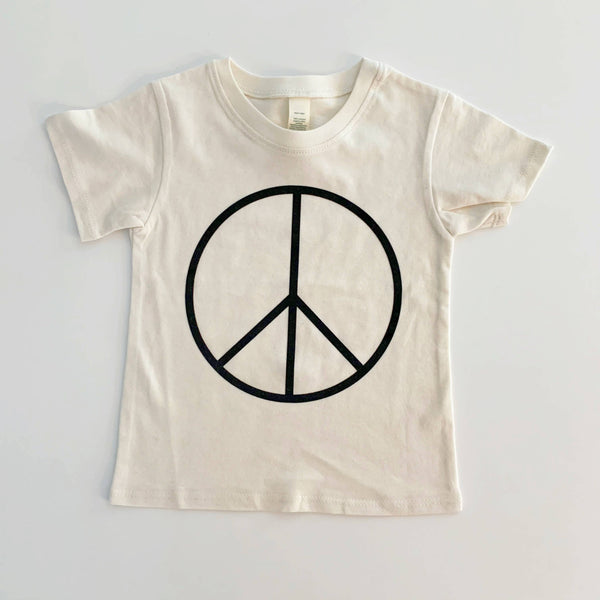 Organic Short Sleeve Tee - Peace Sign